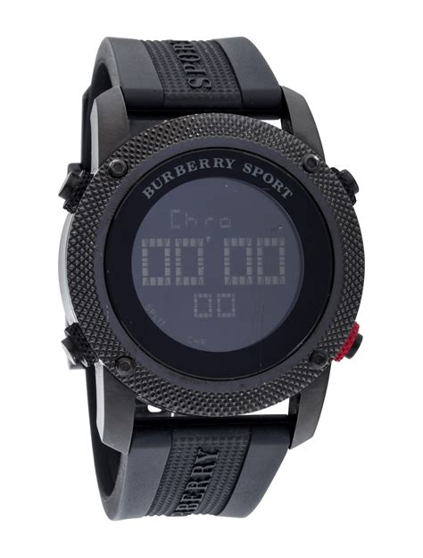 burberry digital sport watch|burberry watch men's leather strap.